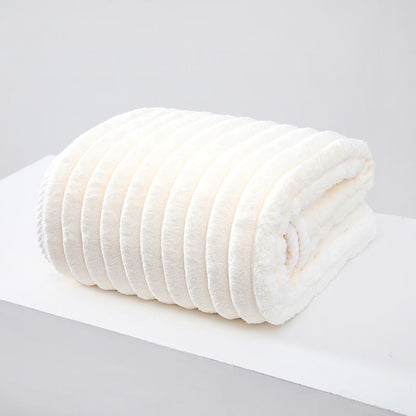 Solid Color Striped Shawl Bath Towel