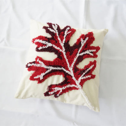 Embroidery Leaf Breathable Cotton Pillowcase Pillowcases Ownkoti Pattern 4 45cm x 45cm
