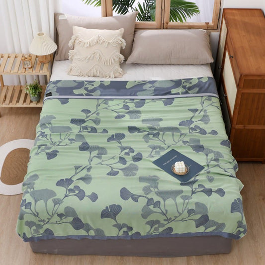 Ginkgo Leaf Double Layer Reversible Quilt