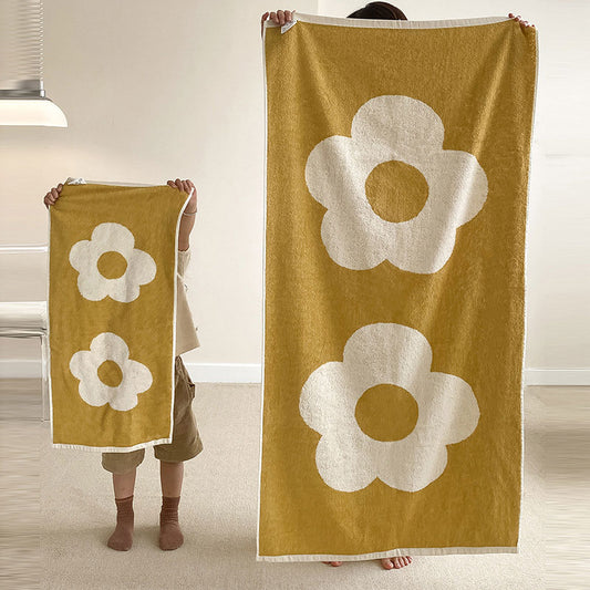 Flower Breathable Cotton Soft Towel