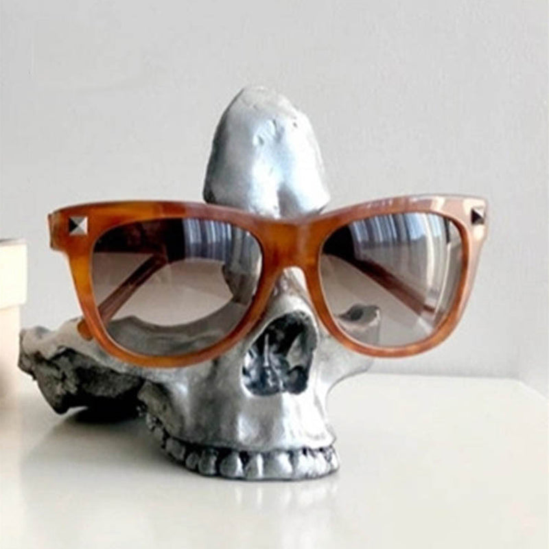 Skull Glasses Stand Holder, Sunglasses Stand, Desk Tidy, Gothic Decor,  Skeleton Eyeglasses Holder, Eyewear Stand -  Israel