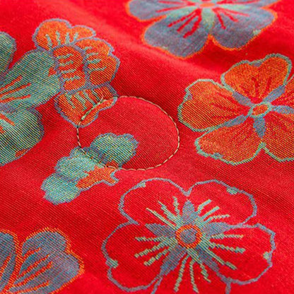 Bright Flower Soft Warm Reversible Quilt