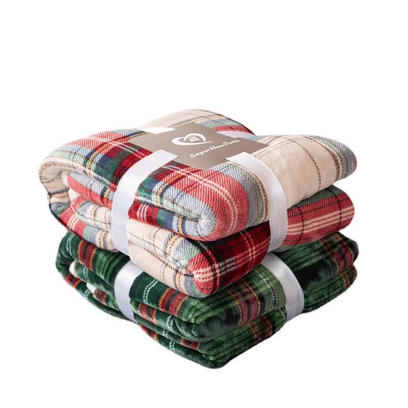 Thick best sale plaid blanket