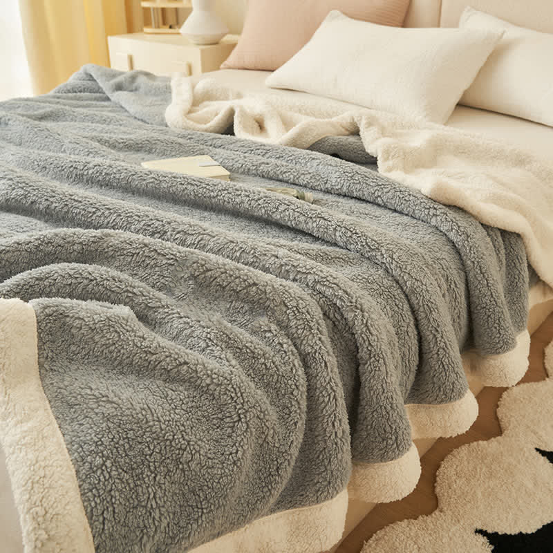 Thick Warm Coral Fleece Throw Blanket