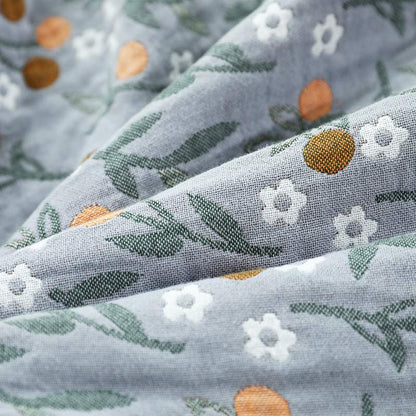 Retro Reversible Coverlet Soft Floral Quilt