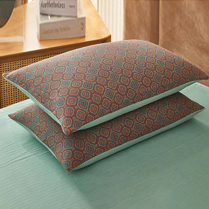 Retro Style Soft Cotton Bedding Sets (4PCS) Bedding Set Ownkoti 5