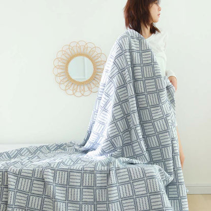 Ownkoti Plaid Pure Cotton Three Layers Quilt