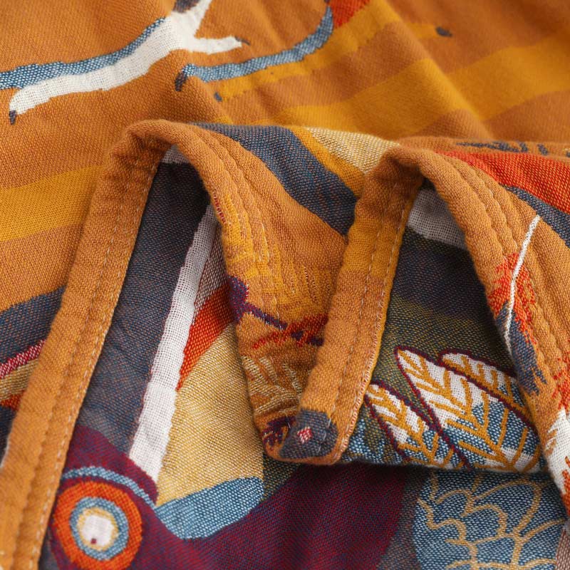 Toucan Bird Reversible Cotton Soft Quilt