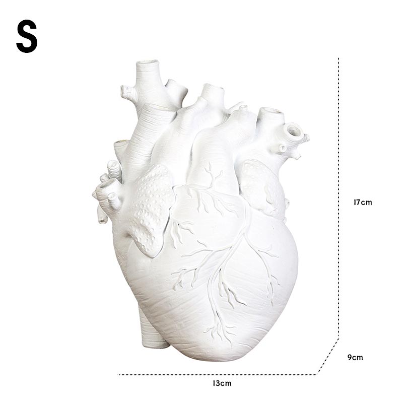 The Size of Artificial Heart Shape Flower Vase
