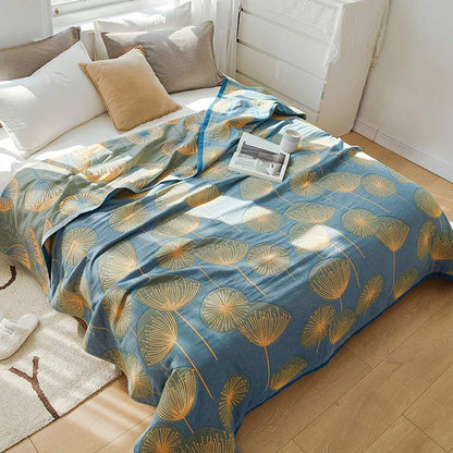 Dandelion Print Cotton Reversible Quilt Quilts Ownkoti 9