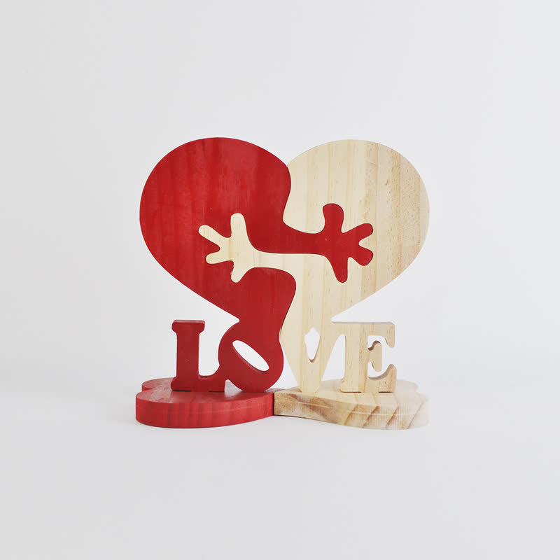 Heart Shape Wooden Ornament Gift