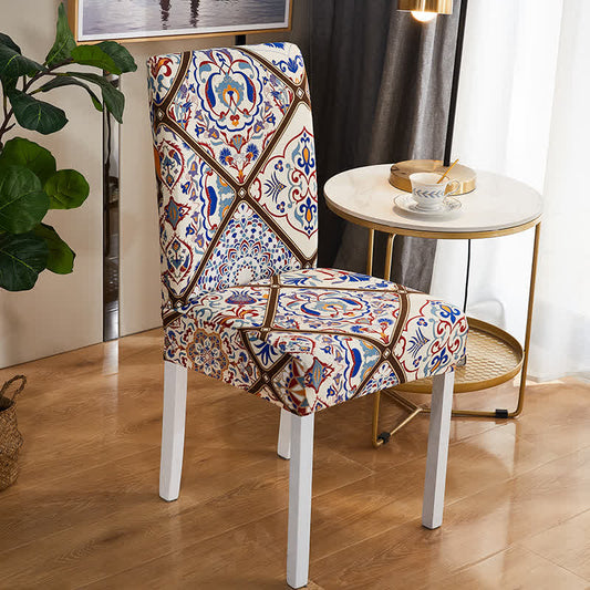 Ownkoti Morocco Stretchable Pattern Chair Protector