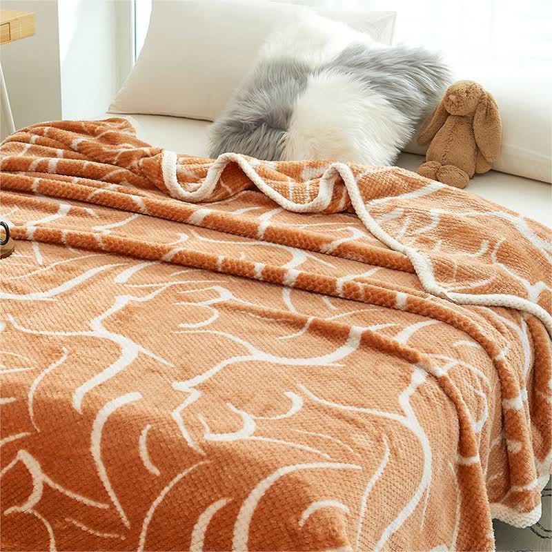 Modern Soft Fleece Throw Blanket
