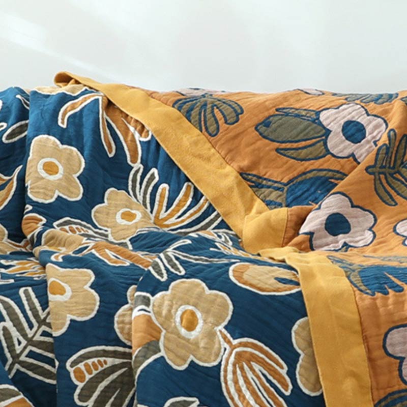 Yellow Flower Sofa Blanket Sofa Cover
