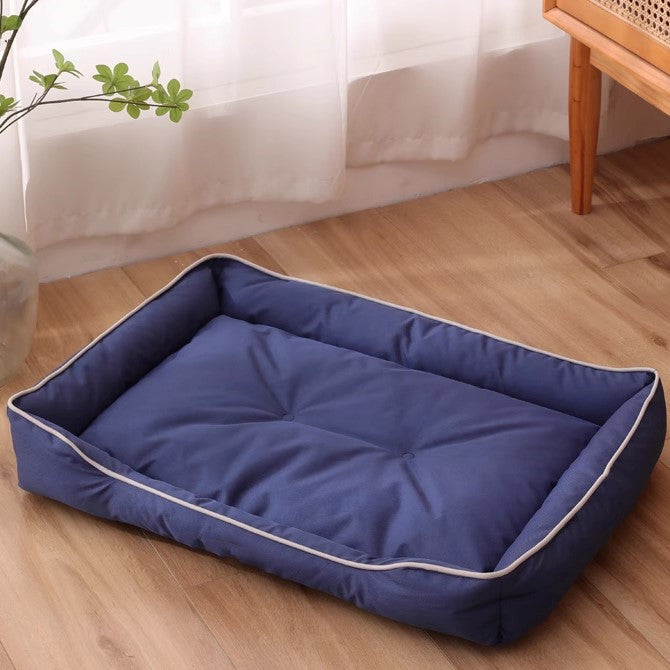 Simple Soft Fluffy Rectangle Pet Bed