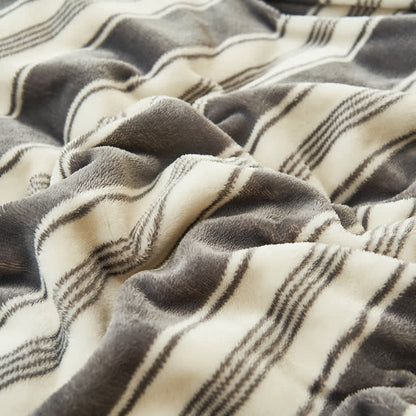 Classic Stripe Thick Fluffy Throw Blanket
