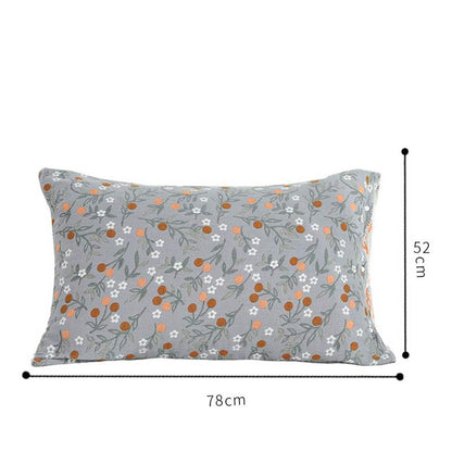 The Size of Rural Flower Pattern Pillowcases Pillow Shams (2PCS)