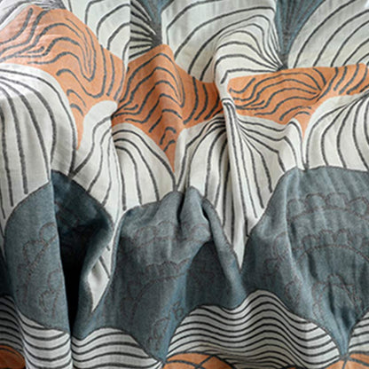 Shell Print Blanket Reversible Sofa Cover