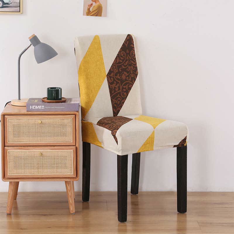Ownkoti Modern Colorblock Stretchable Chair Slipcover