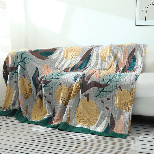 Funda de sofá manta de doble cara de planta de pera