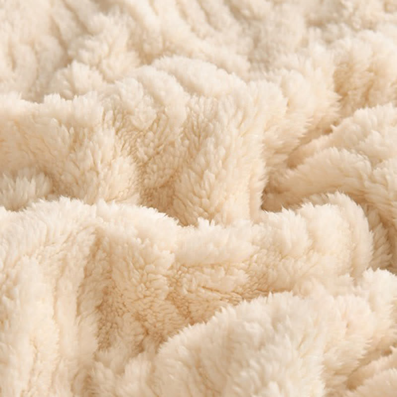 Argyle Pattern Thick Warm Fleece Blanket