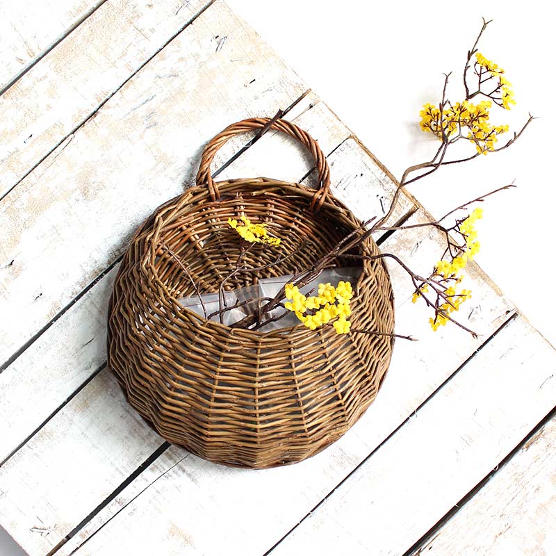 Handwoven Plant Basket with Handle (3PCS)