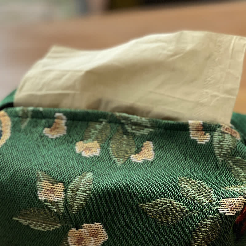 Vintage Floral Rectangular Tissue Box Cover(2pcs)