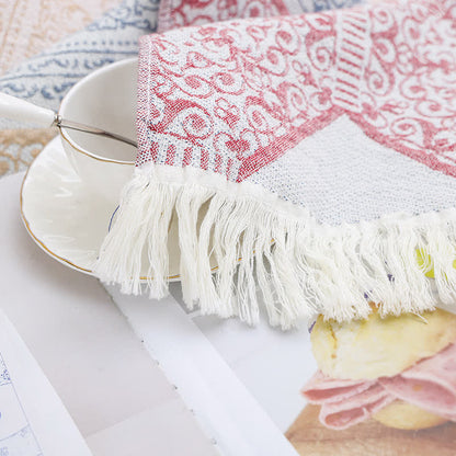Pure Cotton Retro Tassel Sofa Blanket