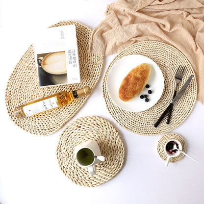 Oval Woven Placemats Table Mats (2PCS)