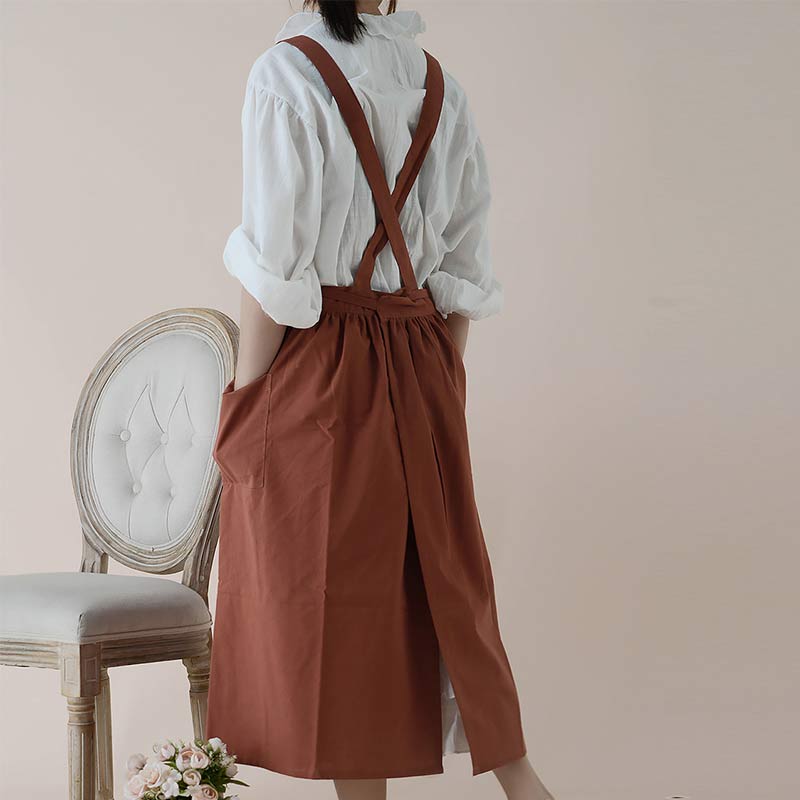 Cotton Apron Waterproof Apron With Pockets