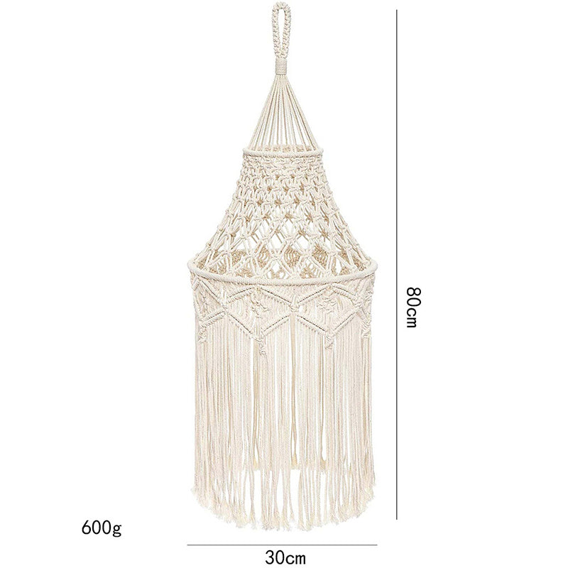 The Size of Bohemian Hand Woven Cotton Lampshade Tapestry