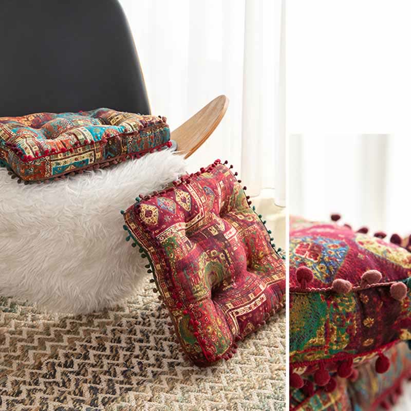 Retro Tassel Chair Pad Floor Cushion – ownkoti