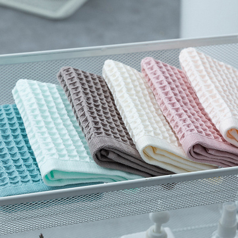 Ownkoti Cotton Solid Color Waffle Weave Towel (5PCS) – ownkoti