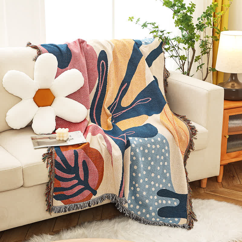 Natural Style Tassel Lightweight Soft Blanket Blankets Ownkoti 3