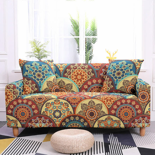 Plant Pattern Elastic Stretchable Sofa Cover