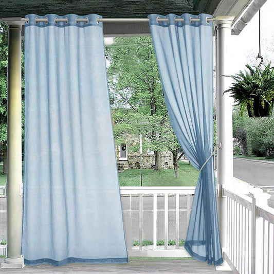 Sheer Waterproof Grommet Outdoor Curtains