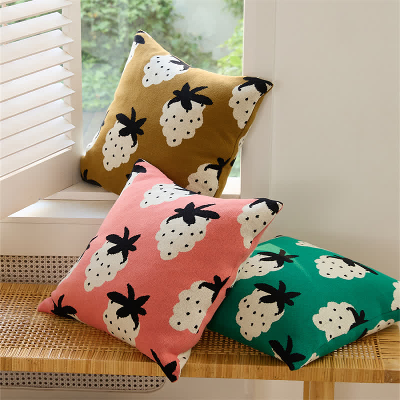 Strawberry Pattern Breathable Cotton Pillowcases (2pcs) Pillowcases Ownkoti main