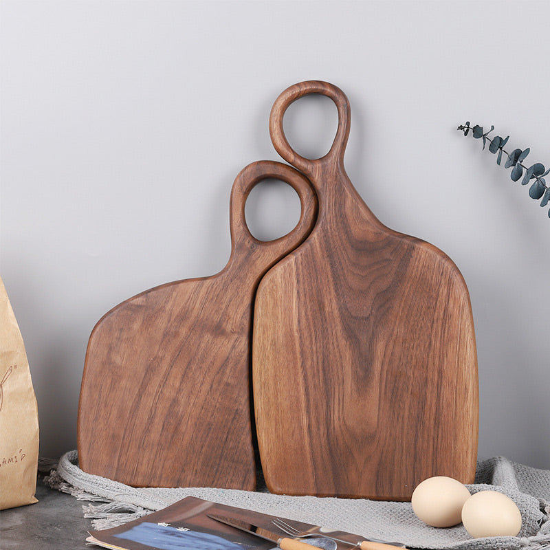 Tabla para Picar con Mango de Madera Walnut