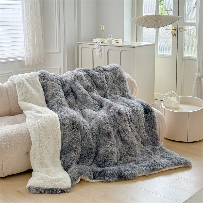 Luxurious Colorful Thick Fluffy Fleece Blanket