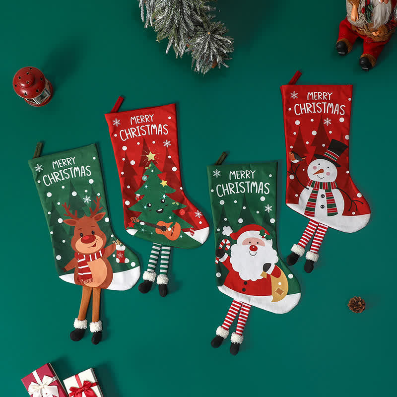 Cute "MERRY CHRISTMAS" Decorative Hanging Stocking