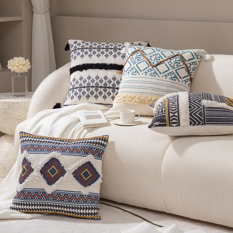 Ownkoti Morocco Style Tassel Pillowcase Home Decor