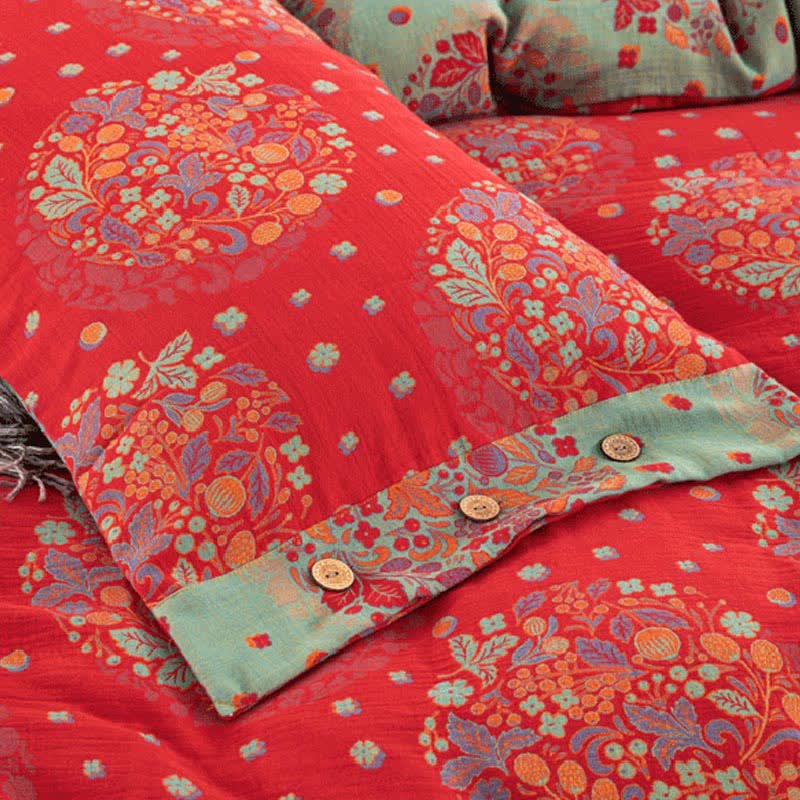 Cotton Gauze Duvet Cover Bedding Sets (4PCS)