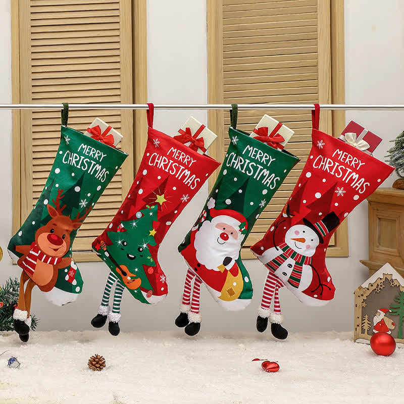Cute "MERRY CHRISTMAS" Decorative Hanging Stocking