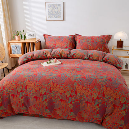 Rainforest Style Duvet Cover Bedsheet & Pillowcases (4PCS) Bedding Set Ownkoti 1