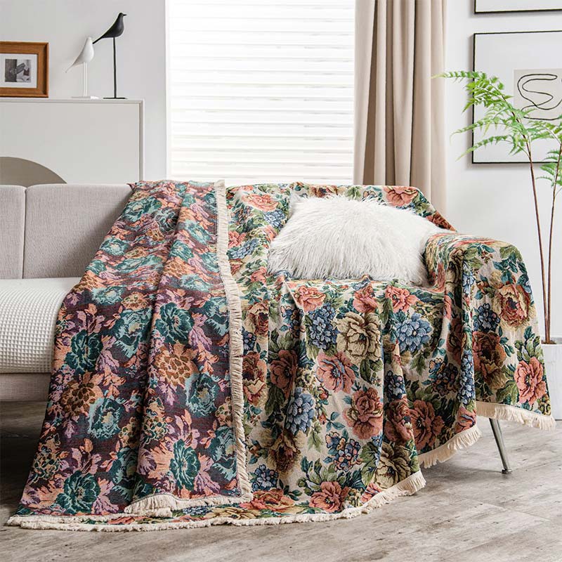 Rose print online blanket