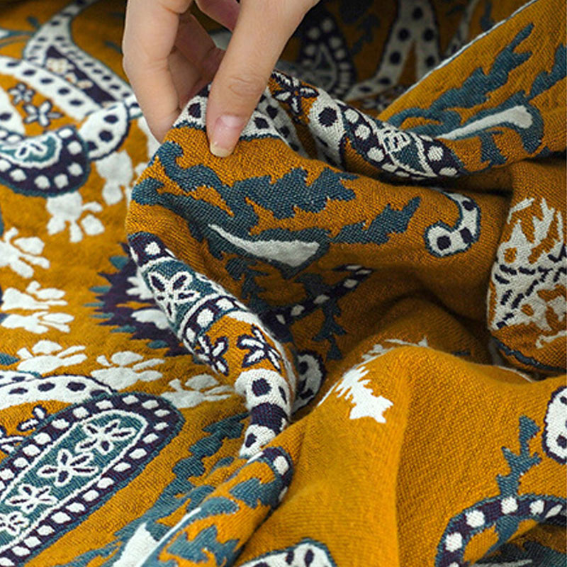 Flower Cotton Gauze Quilt Reversible Blanket Quilts Ownkoti 7