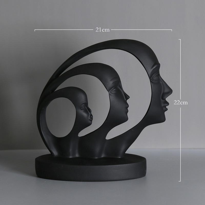 The Size of Half Face Statues Abstract Resin Statue