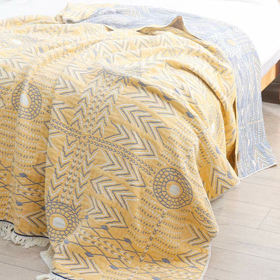 Ownkoti Geometric Pattern Soft Cotton Reversible Quilt – ownkoti