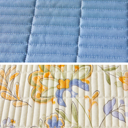 Flower & Leaf  Print Breathable Coverlet Blanket Coverlets Ownkoti 6