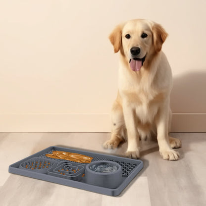 Solid Color Silicone Pet Licking Mat
